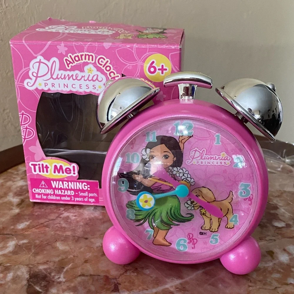 Plumeria Princess Pink Alarm Clock